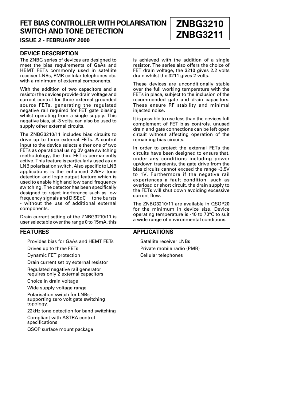 Diodes ZNBG3211 User Manual | 16 pages