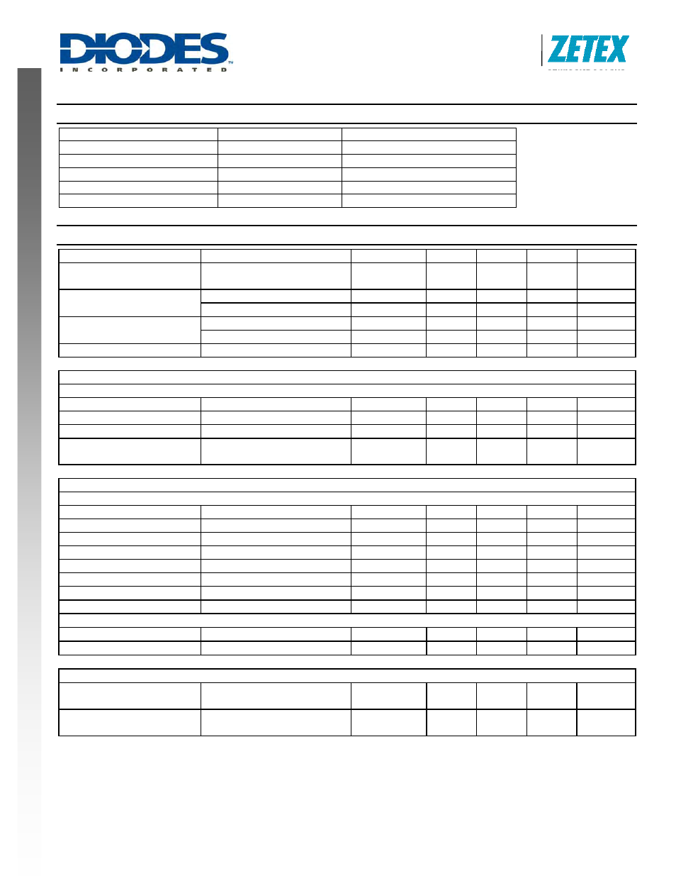 Zabg4002, New prod uc t, Maximum ratings | Electrical characteristics | Diodes ZABG4002 User Manual | Page 3 / 7