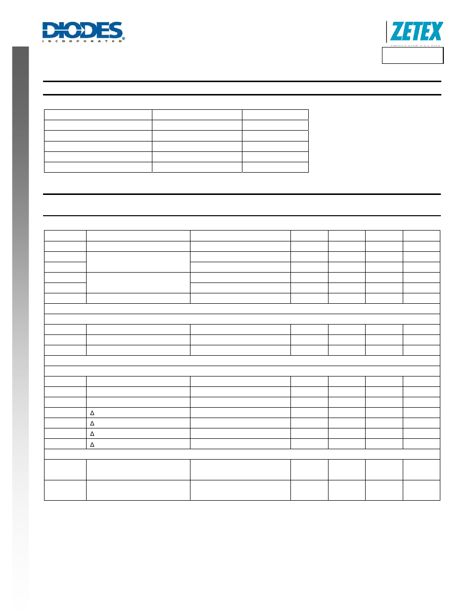 New prod uc t, Absolute maximum ratings, Electrical characteristics | Znbg4003, A product line of diodes incorporated | Diodes ZNBG4003 User Manual | Page 3 / 6