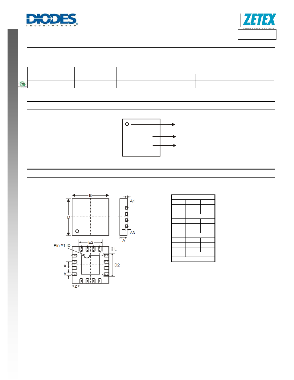 Znbg 4003 yyww, New prod uc t, Znbg4003 | Ordering information, Marking information, Package outline dimensions | Diodes ZNBG4003 User Manual | Page 5 / 6