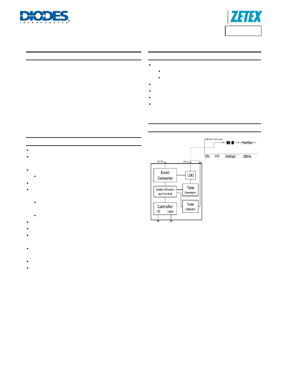 Diodes ZLPM8010 User Manual | 3 pages