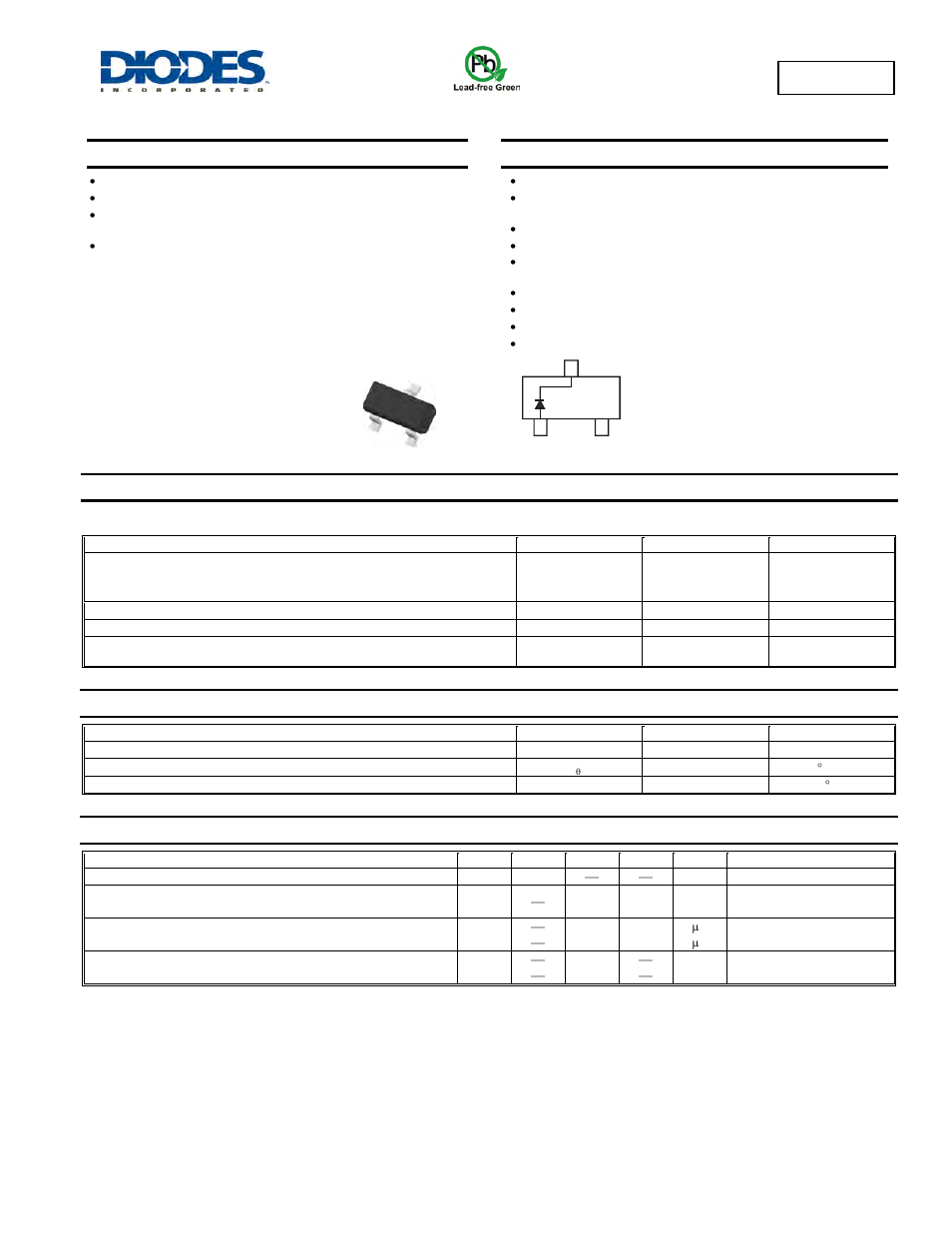 Diodes BAT400D User Manual | 3 pages