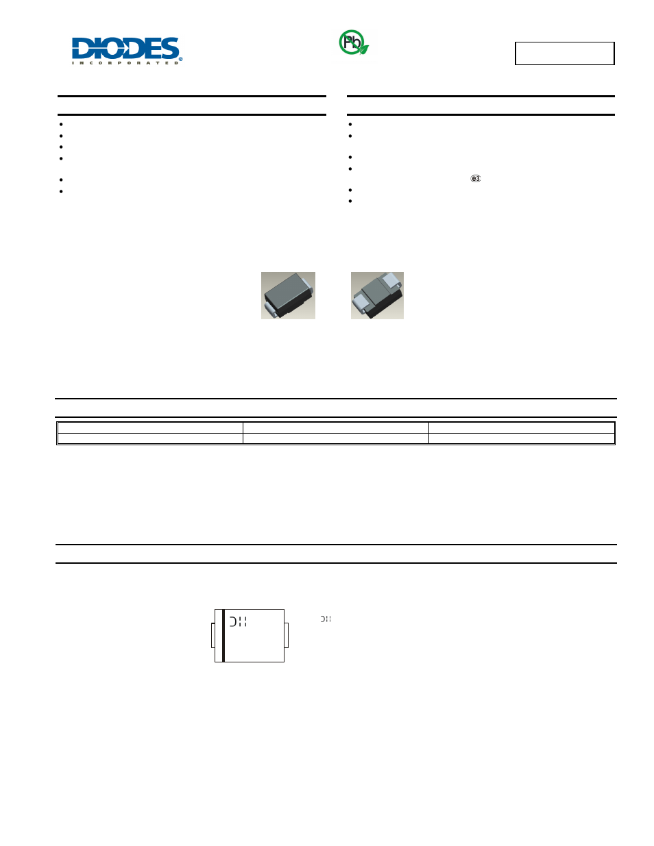 Diodes B370 - B3100 User Manual | 4 pages