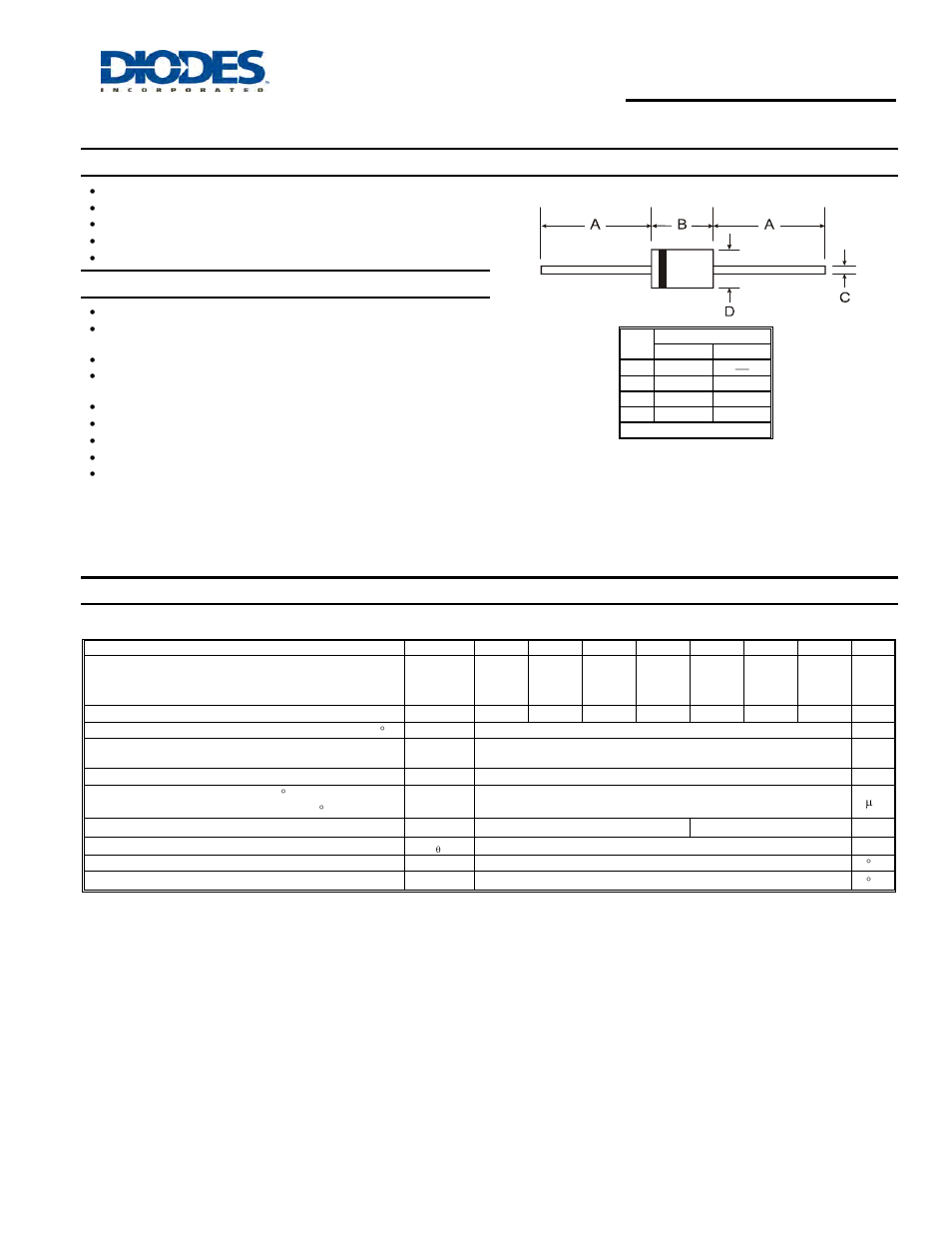 Diodes 1N4001 - 1N4007 User Manual | 3 pages