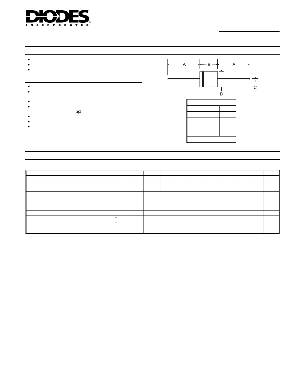 Diodes 6A05 - 6A10 User Manual | 3 pages
