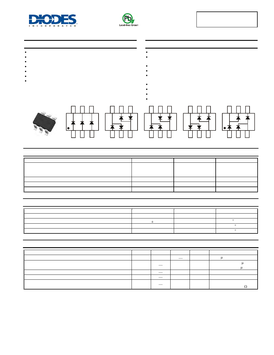Diodes BAS40TW /DW-04 /DW-05 /DW-06 /BRW User Manual | 4 pages