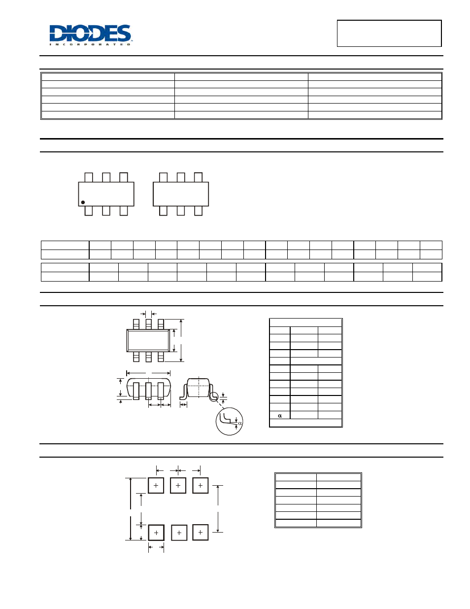 Marking information, Package outline dimensions, Suggested pad layout | Ordering information | Diodes BAS40TW /DW-04 /DW-05 /DW-06 /BRW User Manual | Page 3 / 4