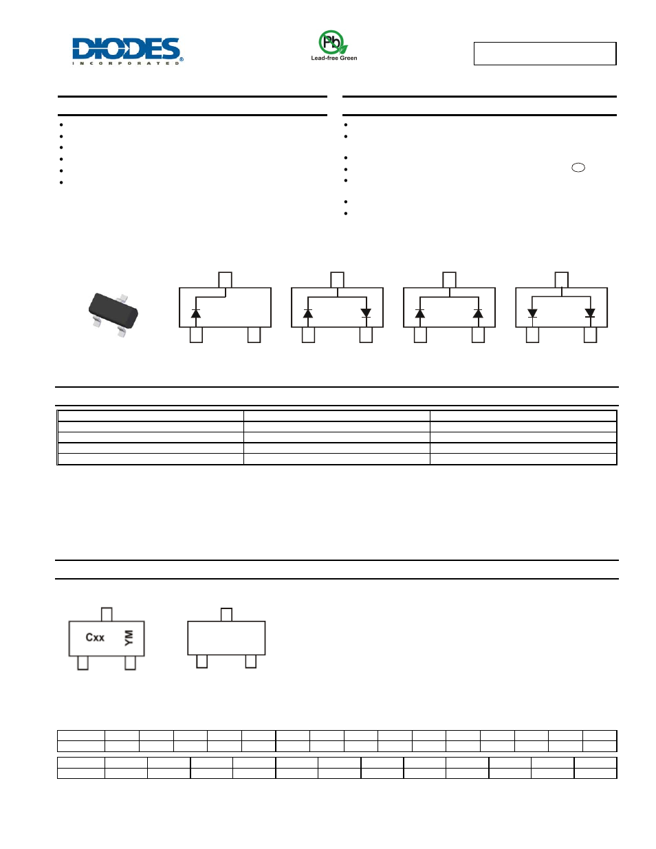 Diodes BAS70/ -04/ -05/ -06 User Manual | 4 pages