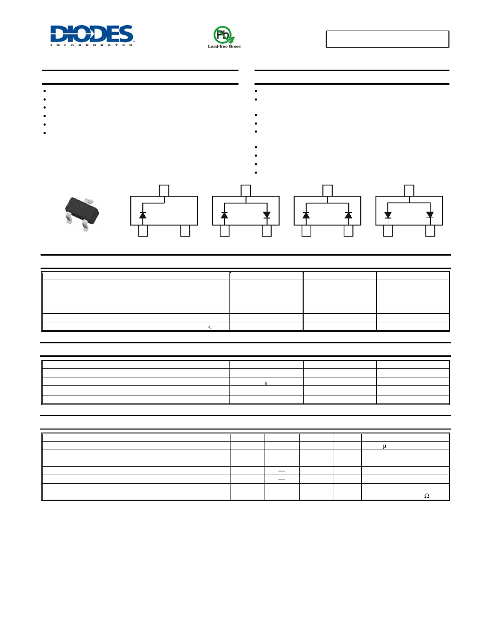 Diodes BAS70T /-04T /-05T /-06T User Manual | 3 pages