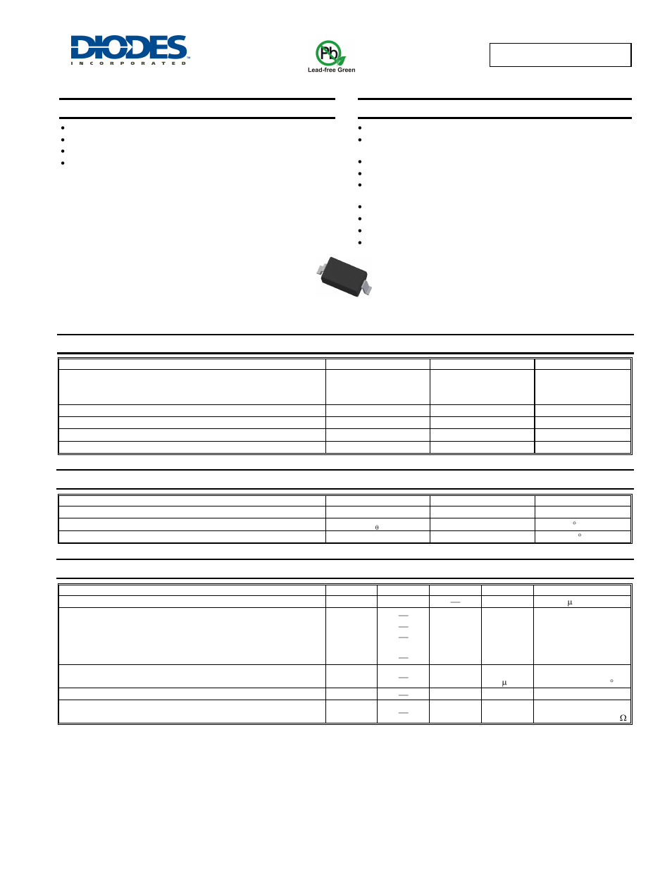 Diodes BAT43W User Manual | 3 pages