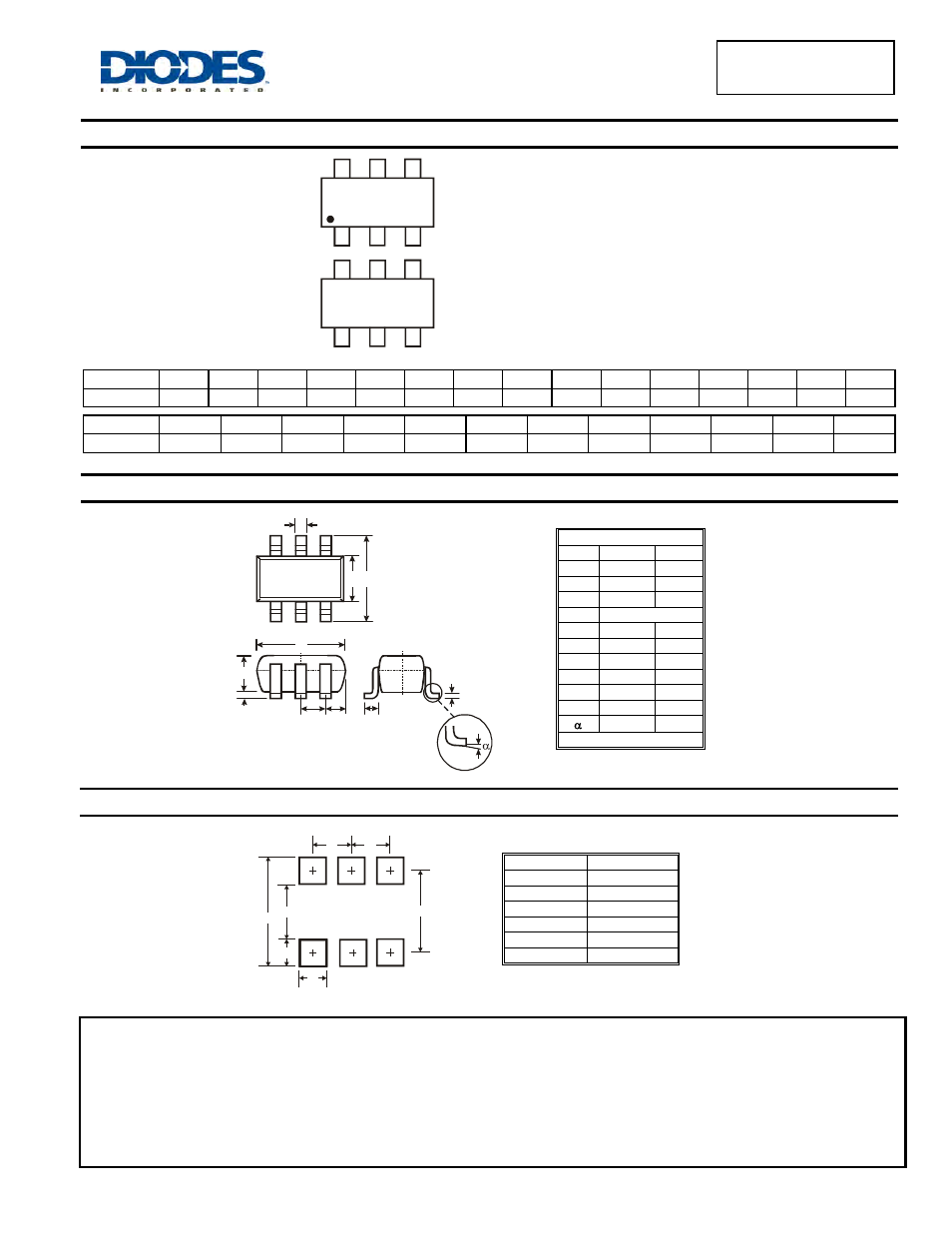 Marking information, Package outline dimensions, Suggested pad layout | Bat54tw /adw, Cdw /sdw /brw | Diodes BAT54TW /ADW /CDW /SDW /BRW User Manual | Page 3 / 3