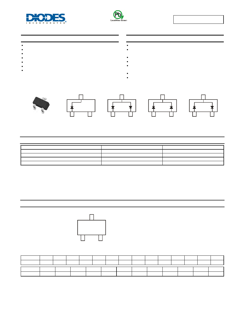 Diodes BAT54T /AT /CT /ST User Manual | 4 pages