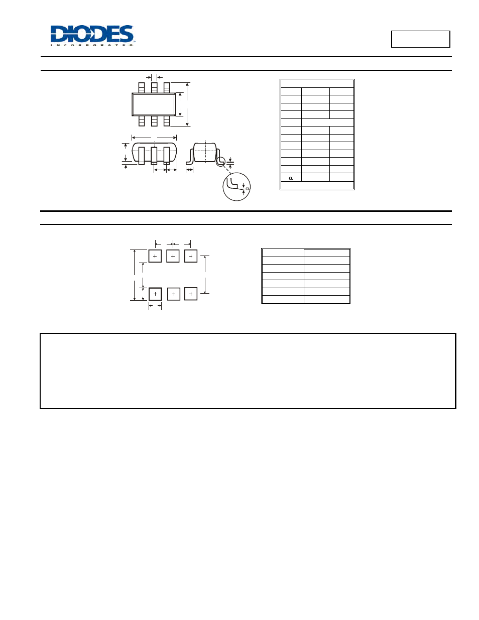 Package outline dimensions, Suggested pad layout, Bat54dw | Diodes BAT54DW User Manual | Page 3 / 3