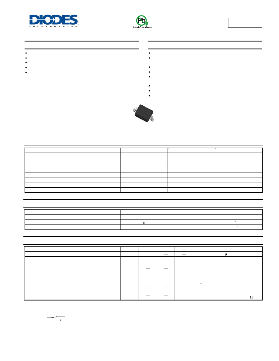 Diodes BAT54WS User Manual | 3 pages