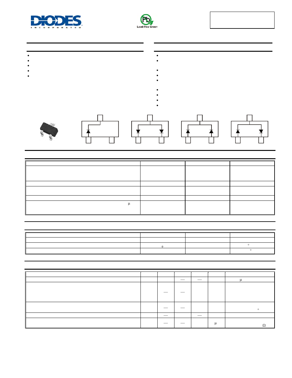 Diodes BAV199T User Manual | 3 pages