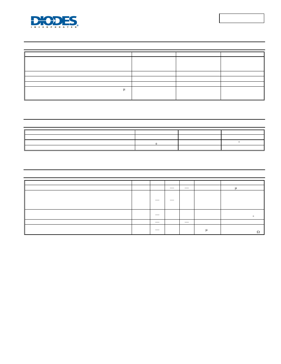 Maximum ratings, Thermal characteristics, Electrical characteristics | Diodes BAS116UDJ User Manual | Page 2 / 4