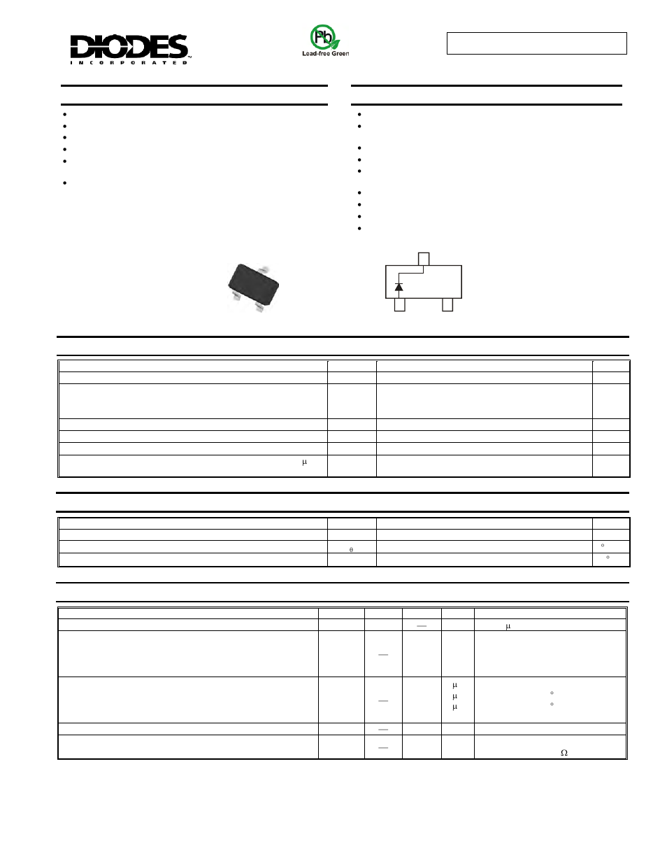 Diodes BAS16W/MMBD4148W User Manual | 3 pages