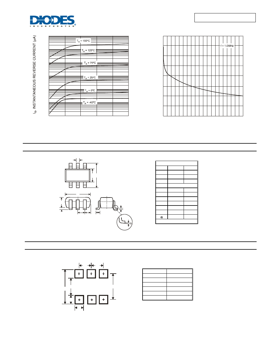 Bas20dw-bas21dw, Package outline dimensions, Suggested pad layout | Diodes BAS20DW-BAS21DW User Manual | Page 3 / 4