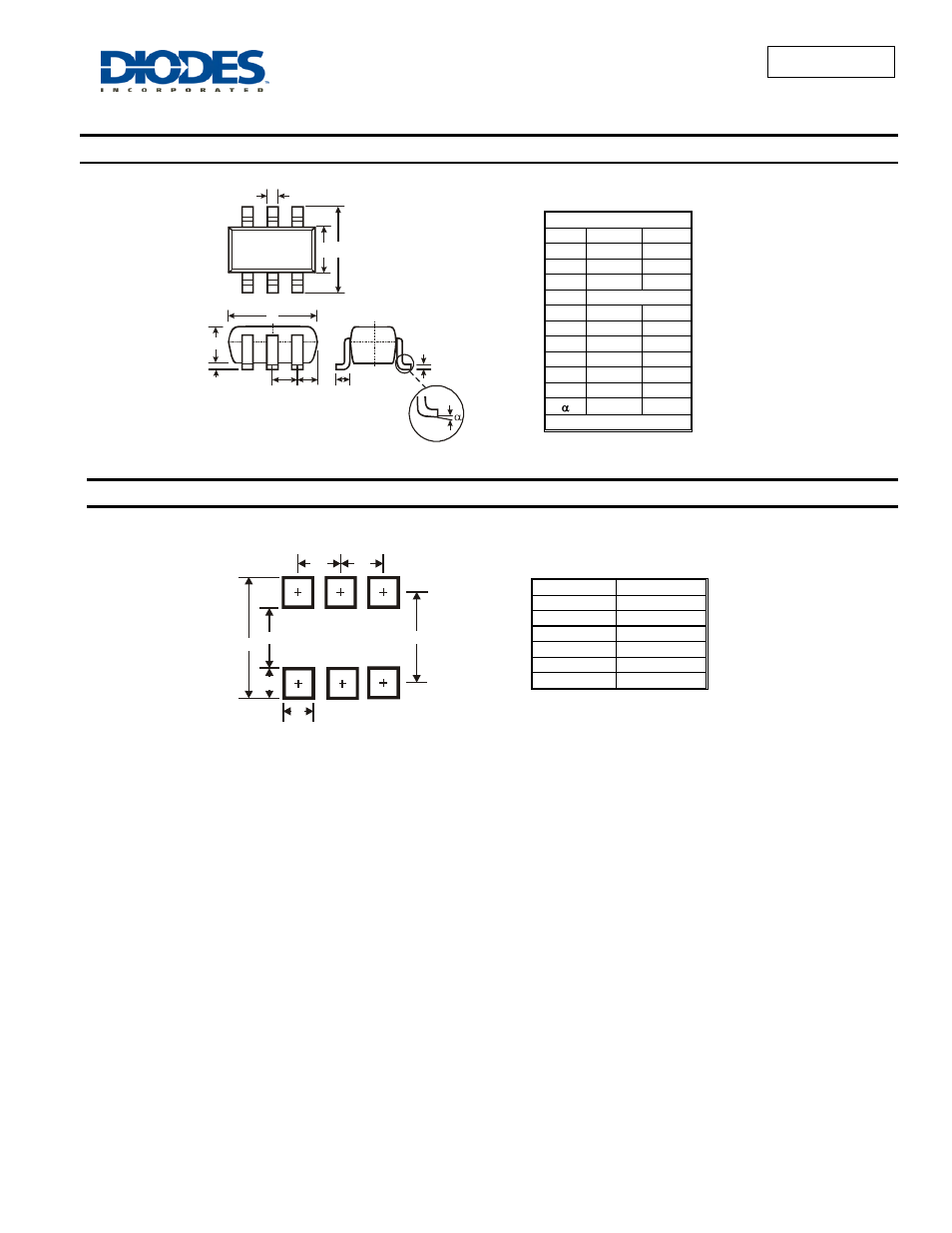 Bav199dw, Package outline dimensions, Suggested pad layout | Diodes BAV199DW User Manual | Page 3 / 4