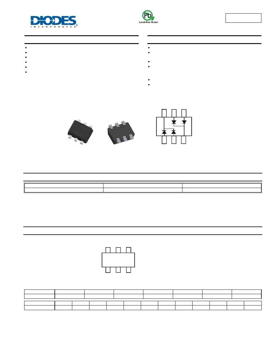 Diodes BAV70DV User Manual | 4 pages