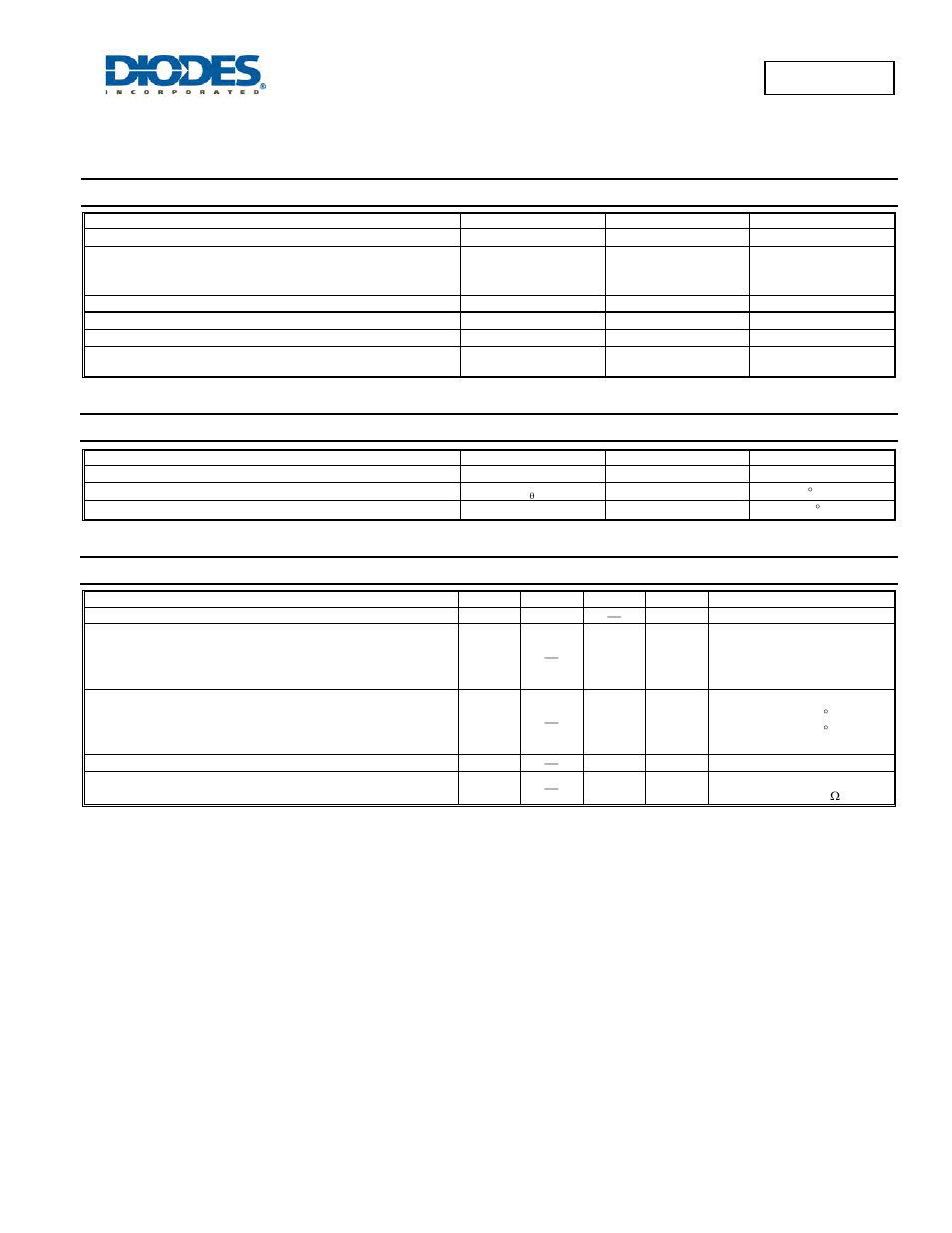 Maximum ratings, Thermal characteristics, Electrical characteristics | Bav99brw | Diodes BAV99BRW User Manual | Page 2 / 5