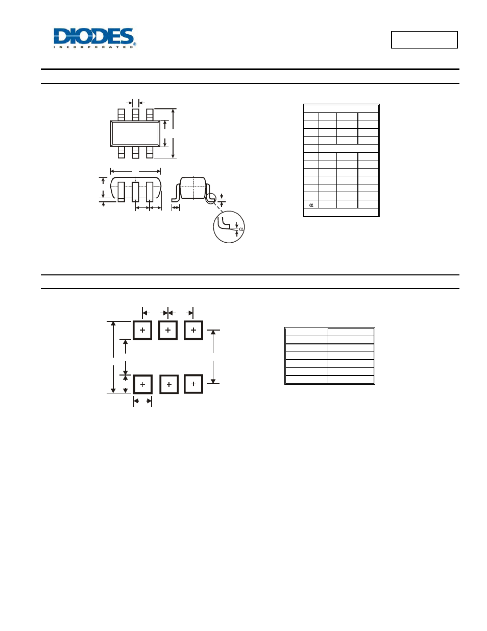 Bav99brw, Package outline dimensions, Suggested pad layout | Diodes BAV99BRW User Manual | Page 4 / 5