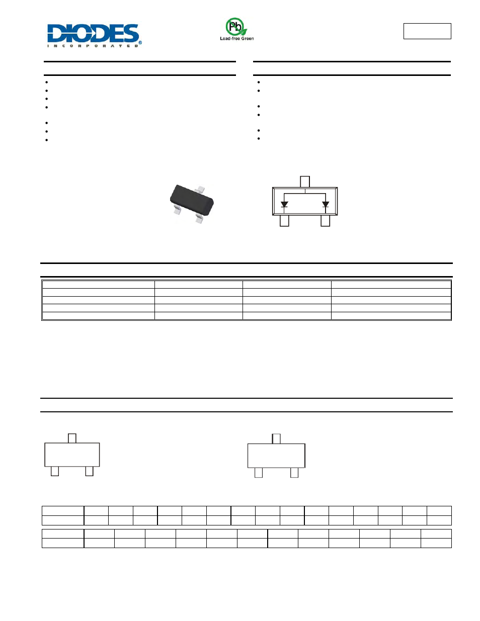 Diodes BAW56 User Manual | 4 pages