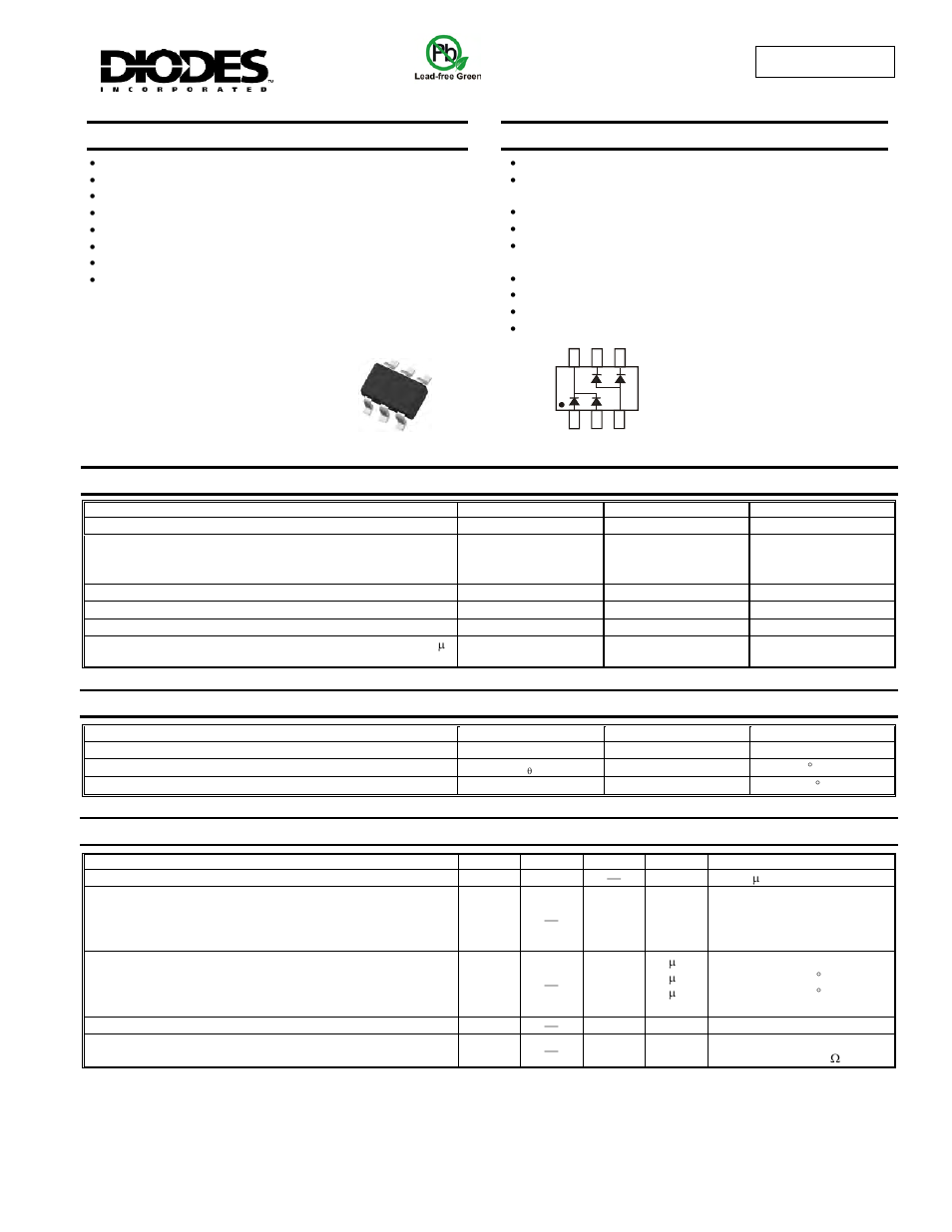 Diodes BAW567DW User Manual | 3 pages