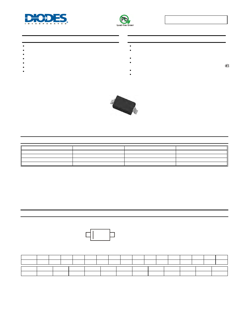 Diodes BZT52C2V0 - BZT52C51 User Manual | 5 pages