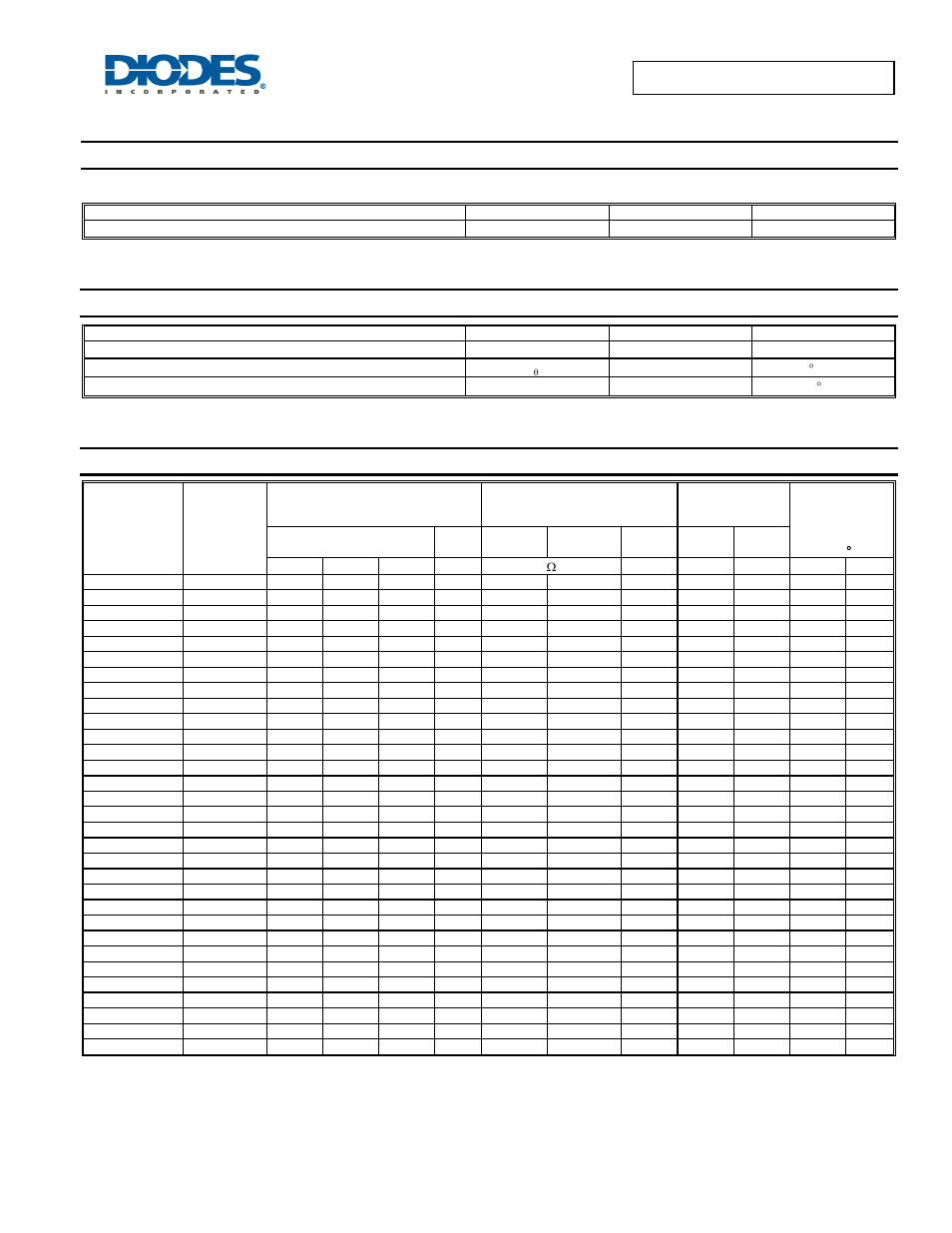 Maximum ratings, Thermal characteristics, Electrical characteristics | Diodes BZT52C2V0S - BZT52C39S User Manual | Page 2 / 4