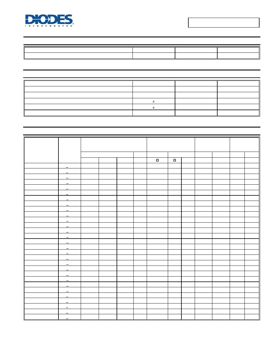Maximum ratings, Thermal characteristics, Electrical characteristics | Diodes BZX84B2V7 - BZX84B39 User Manual | Page 2 / 4