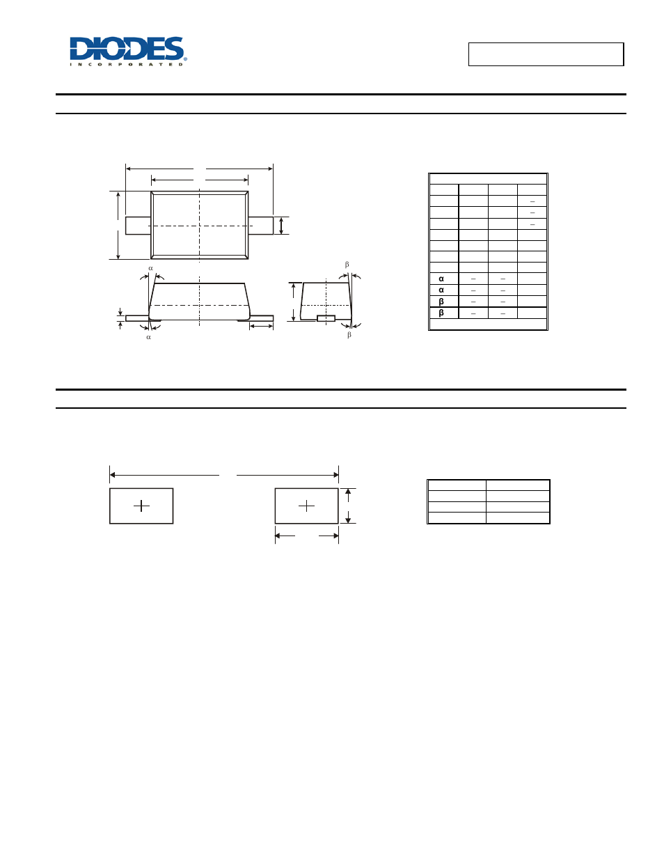 Package outline dimensions, Suggested pad layout | Diodes D3Z2V4BF – D3Z36BF User Manual | Page 4 / 5