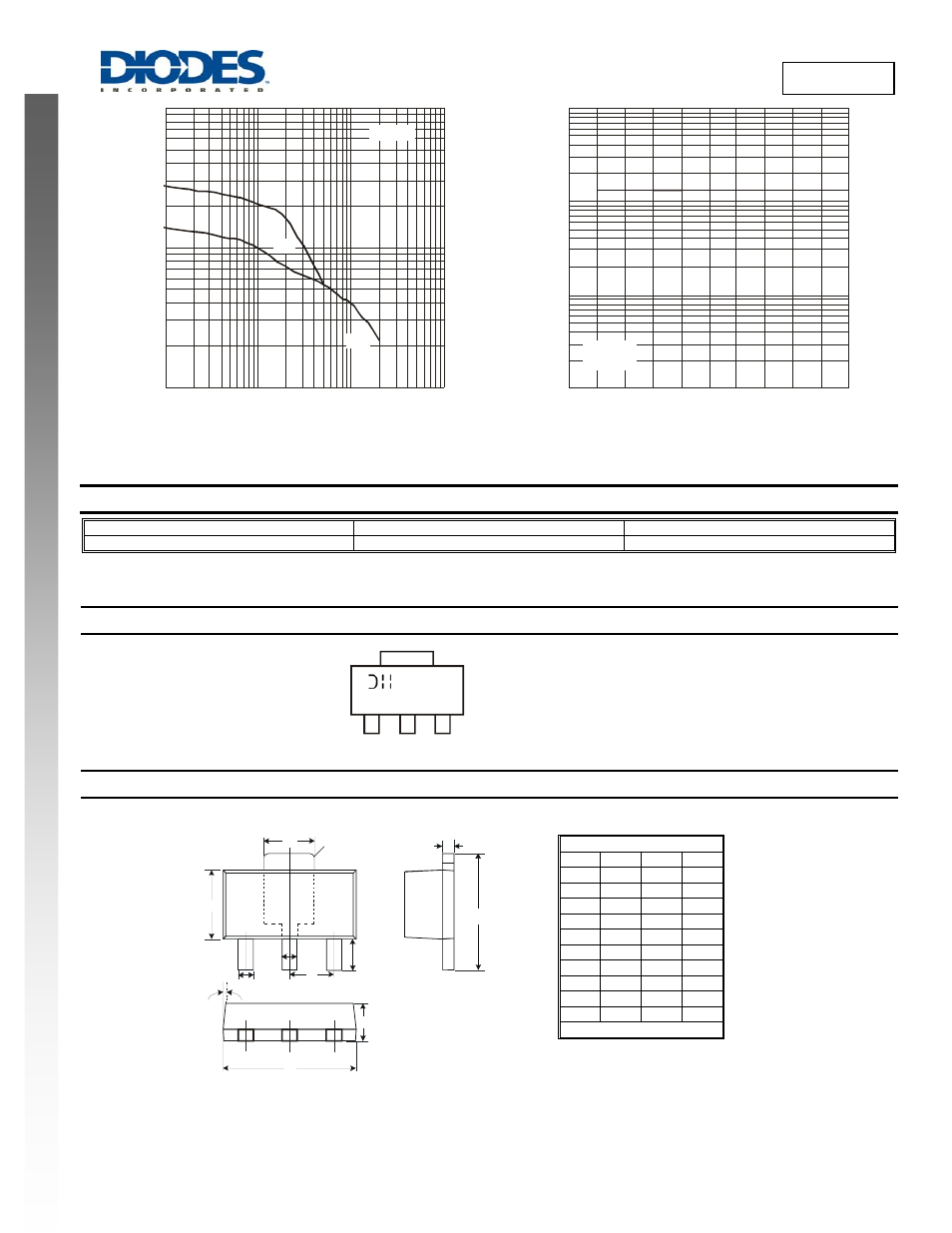 Ordering information, Marking information, Package outline dimensions | Diodes 2DB1713 User Manual | Page 3 / 4
