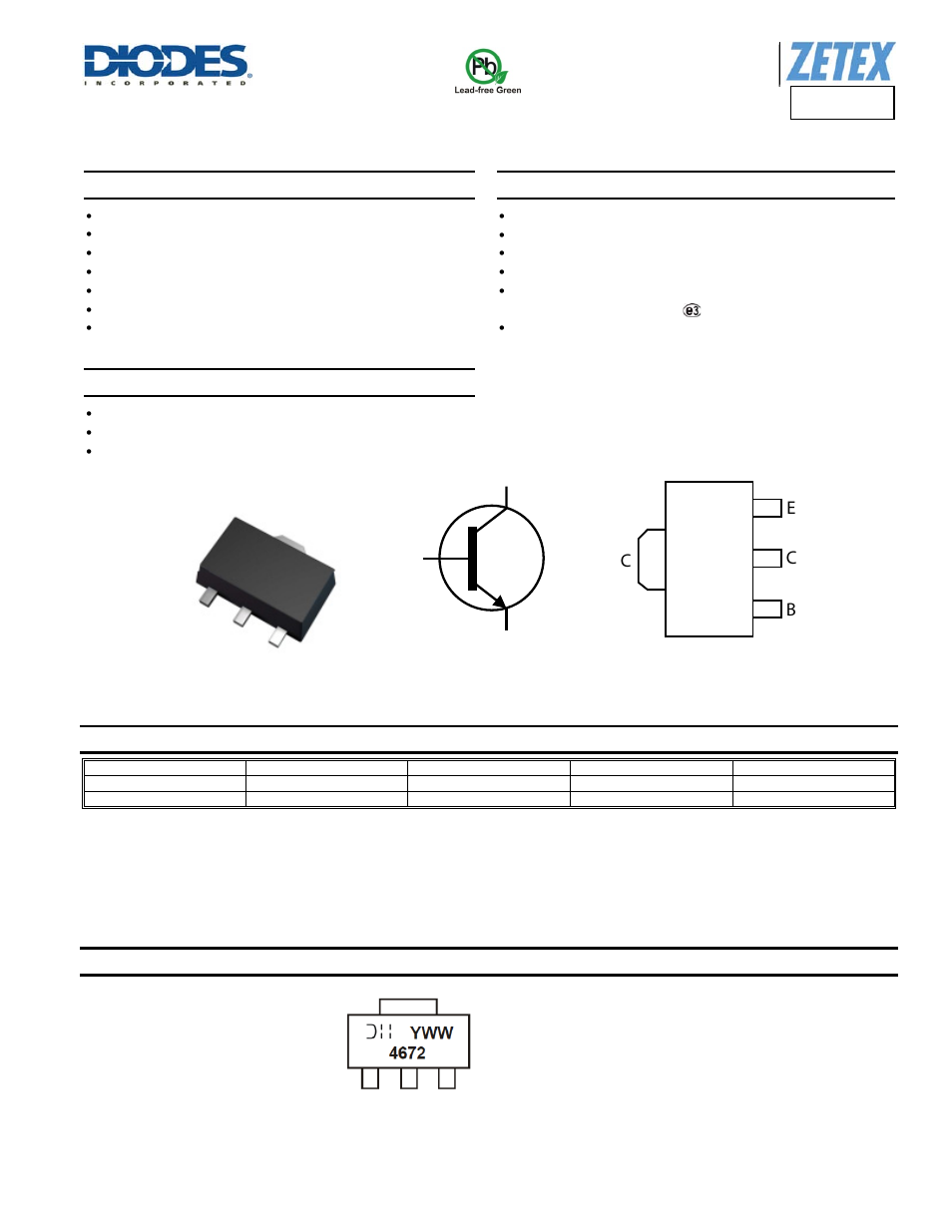 Diodes 2DC4672 User Manual | 6 pages