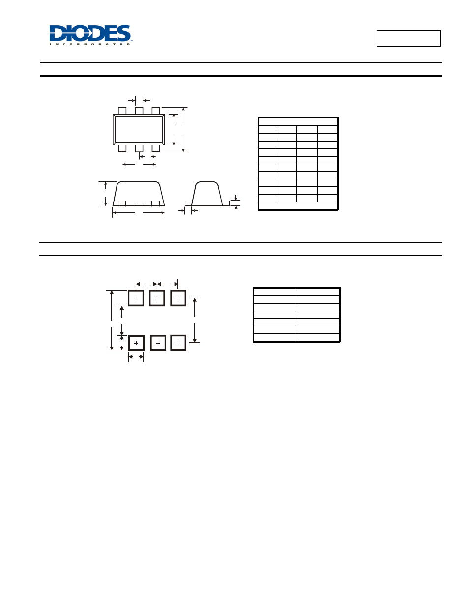 Bc847bvc, Package outline dimensions, Suggested pad layout | Diodes BC847BVC User Manual | Page 3 / 4
