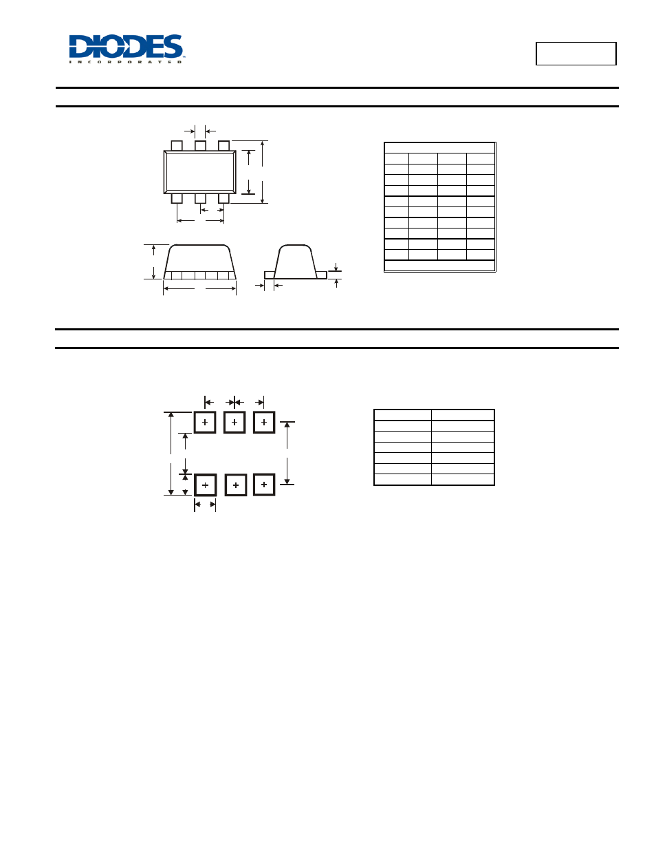 Bc857bv, Package outline dimensions, Suggested pad layout | Diodes BC857BV User Manual | Page 3 / 4