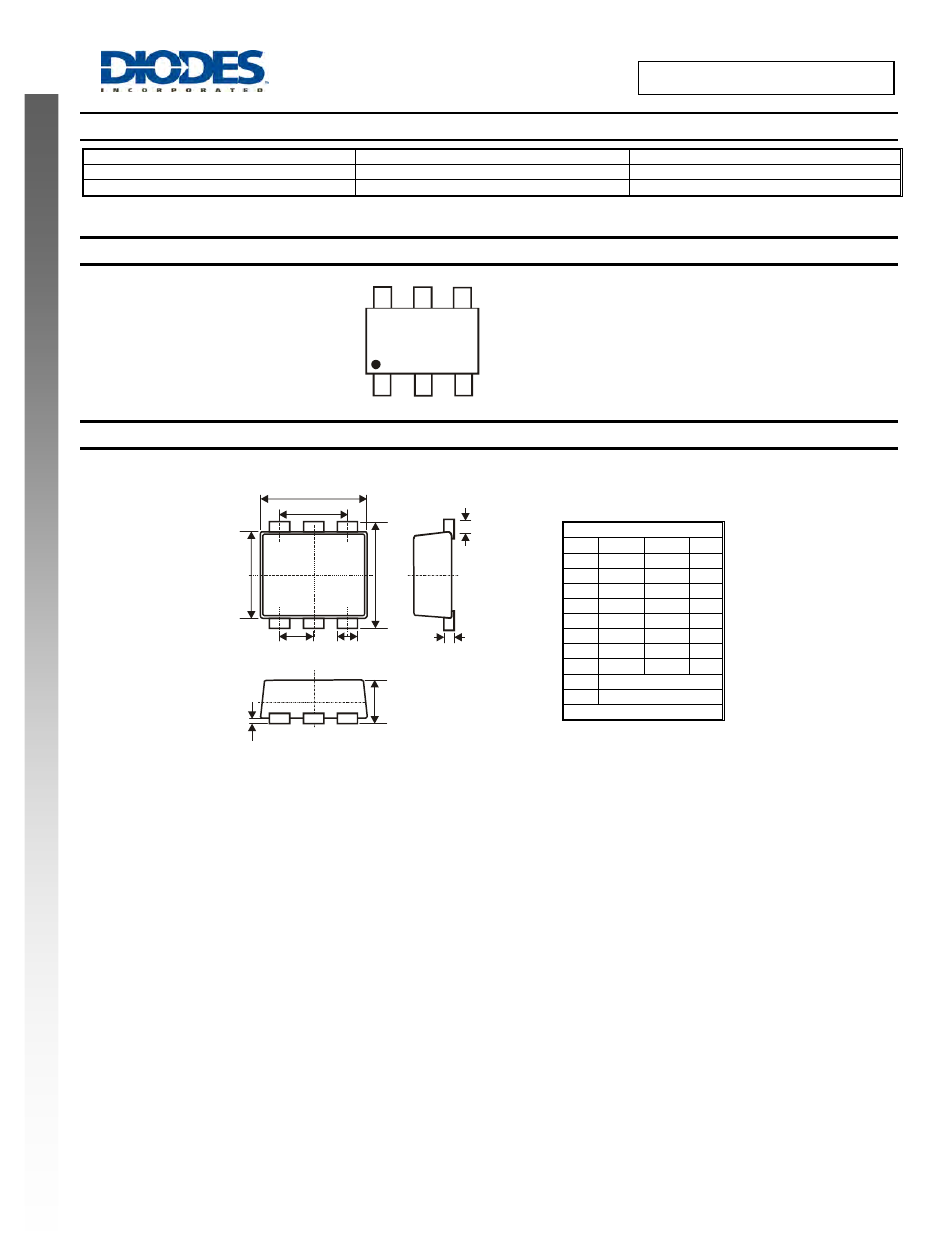 Ordering information, Marking information, Package outline dimensions | Diodes DC0150BDJ User Manual | Page 5 / 6