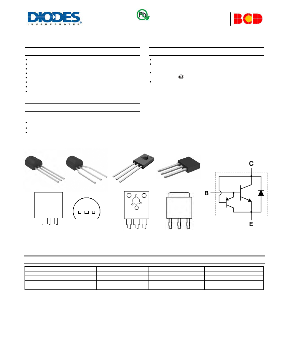 Diodes APT13003D User Manual | 7 pages