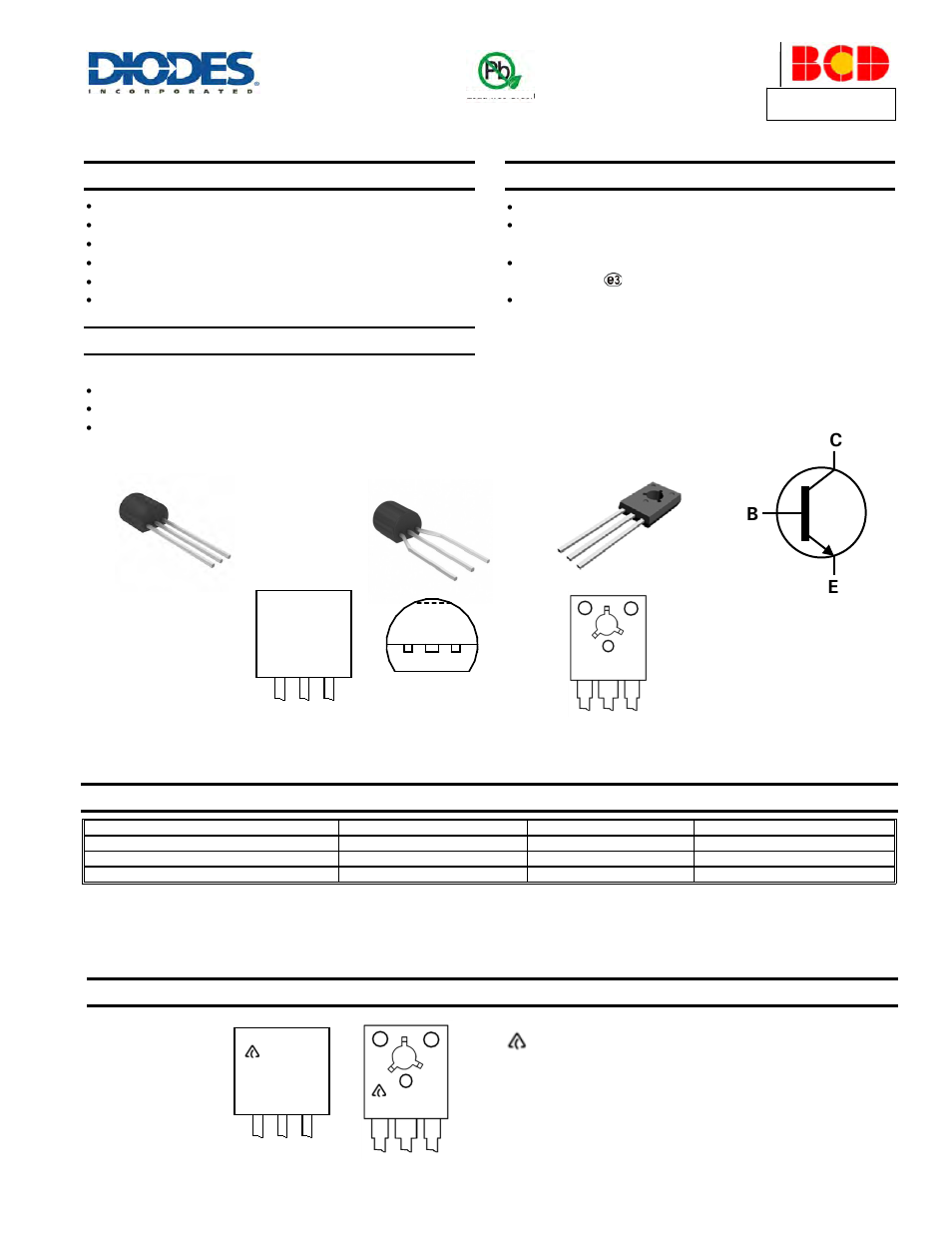 Diodes APT13003E User Manual | 6 pages