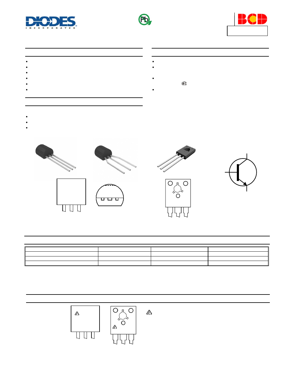 Diodes APT13003H User Manual | 6 pages