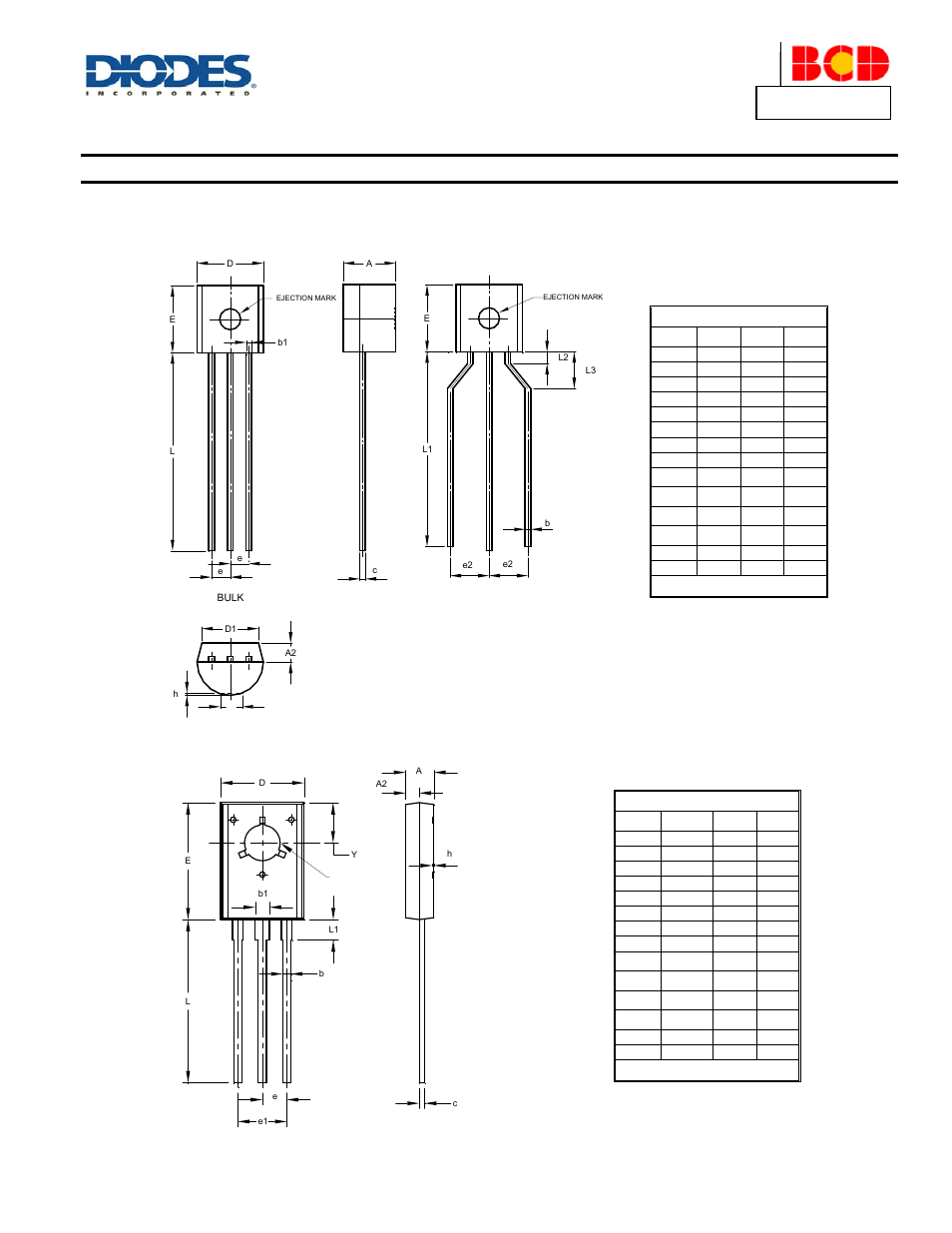 Package outline dimensions, A product line of diodes incorporated | Diodes APT13003S User Manual | Page 4 / 5