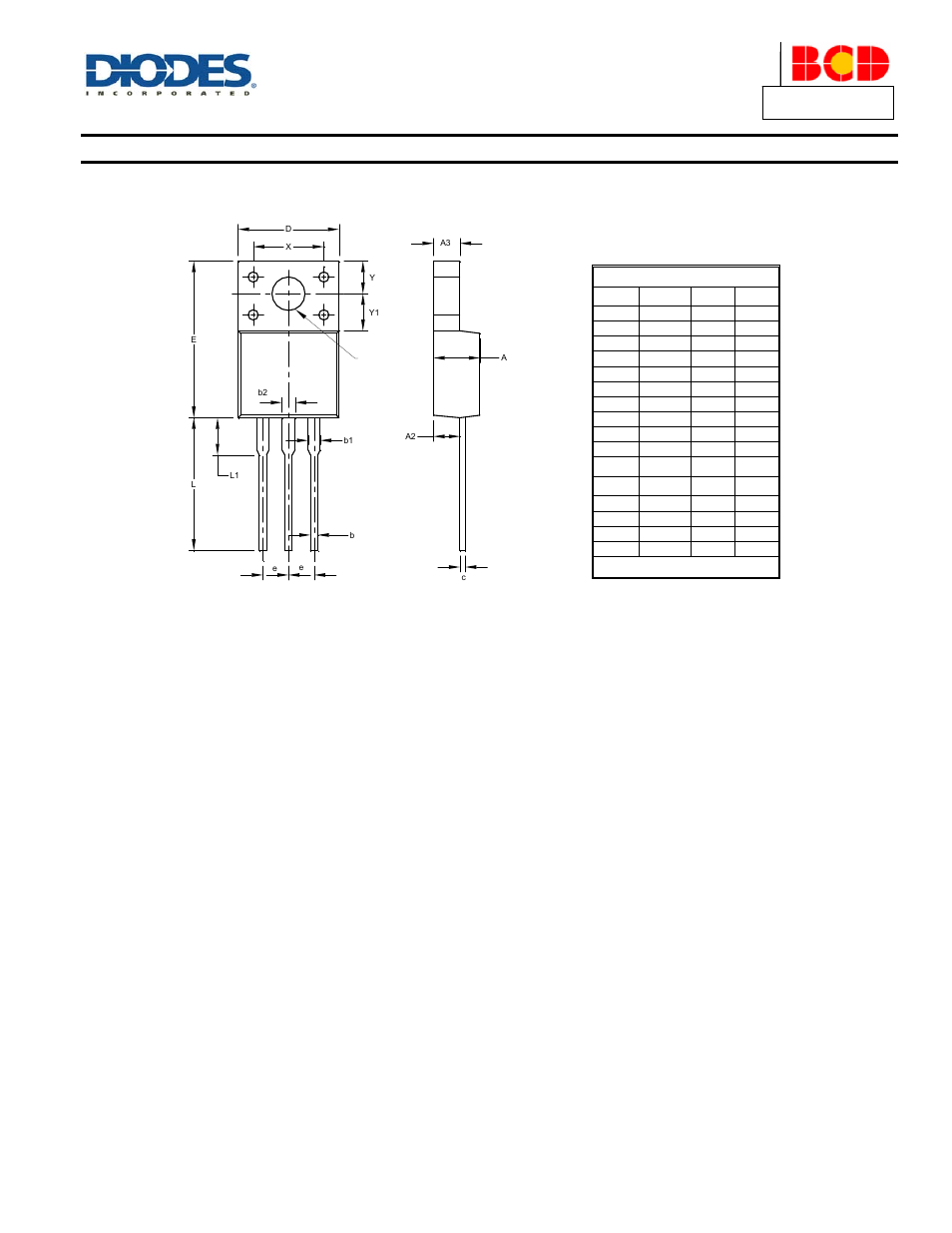 Package outline dimensions, A product line of diodes incorporated | Diodes APT13005S User Manual | Page 7 / 8