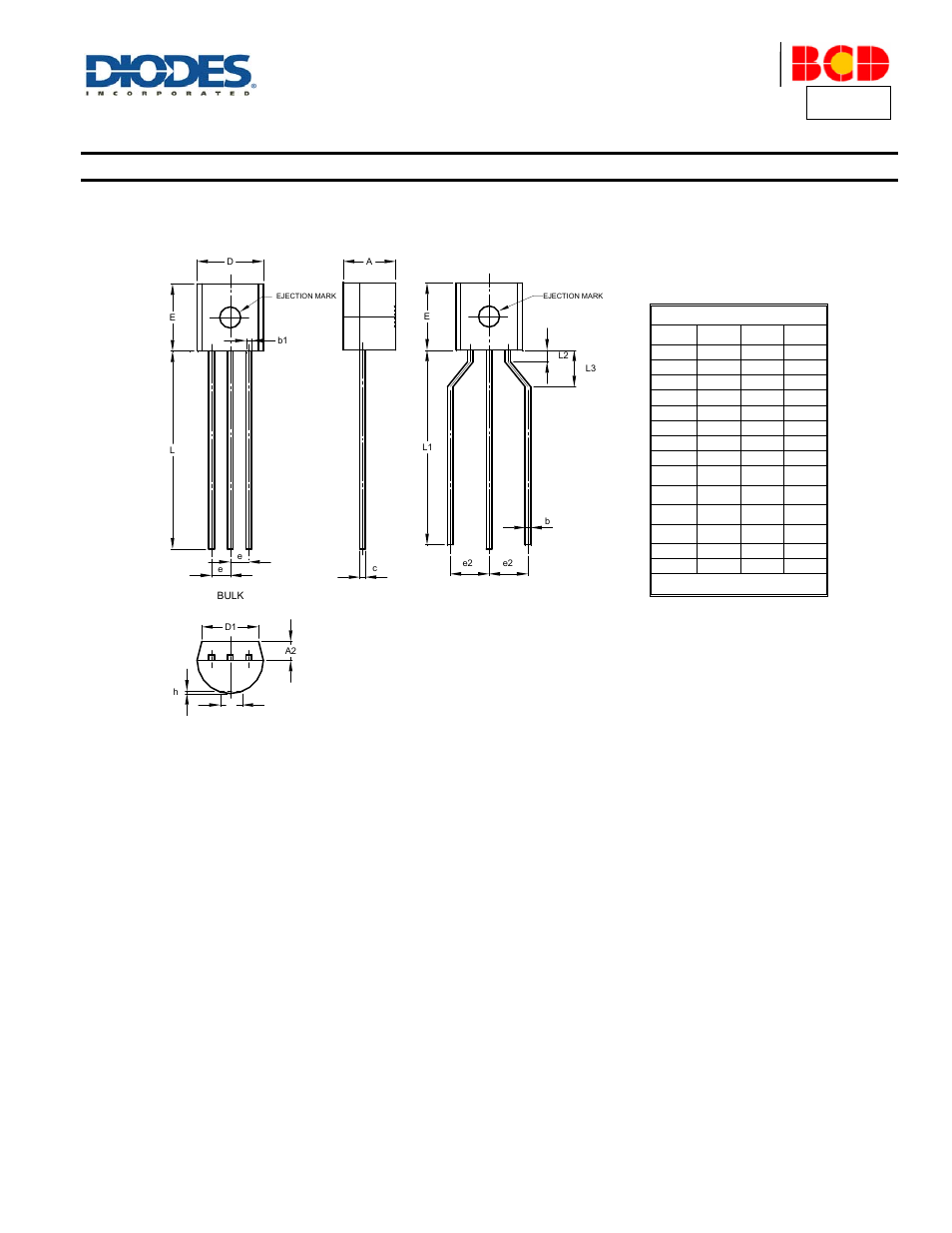 Package outline dimensions, Apt27, A product line of diodes incorporated | Diodes APT27 User Manual | Page 4 / 5