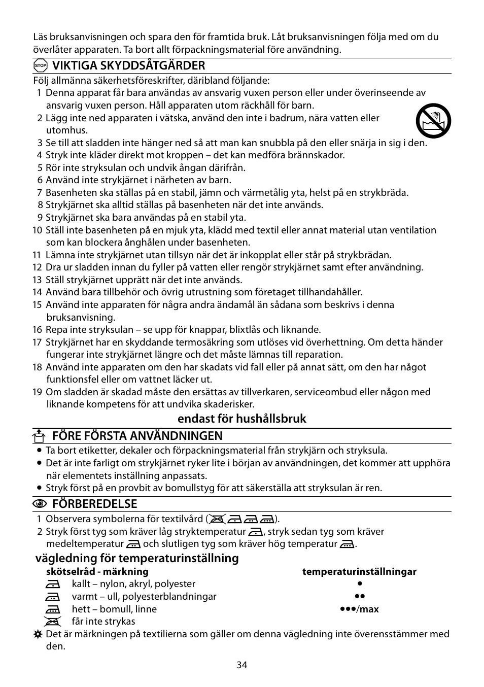 RUSSELL HOBBS STEAM GLIDE User Manual | Page 34 / 92