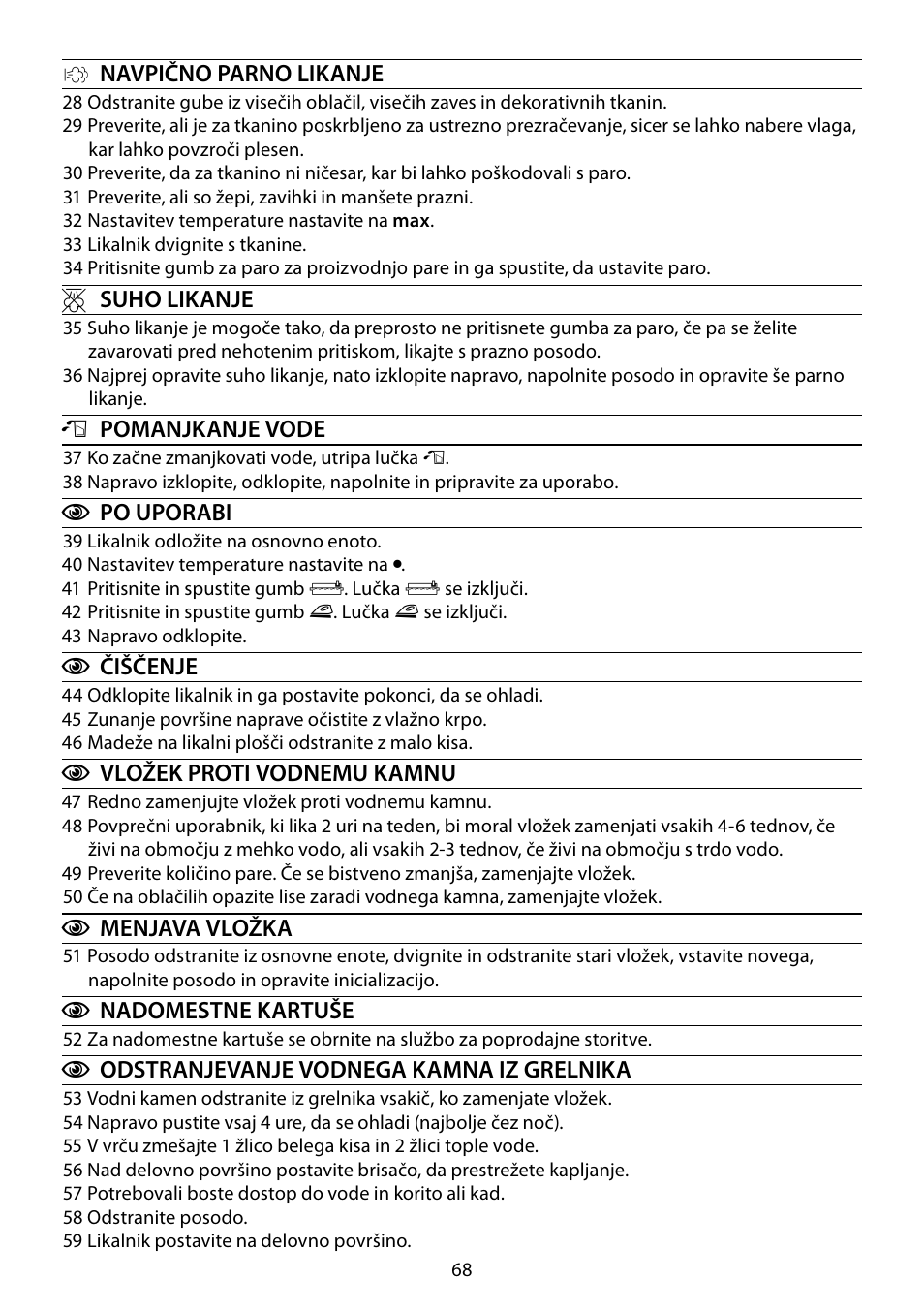 RUSSELL HOBBS STEAM GLIDE User Manual | Page 68 / 92