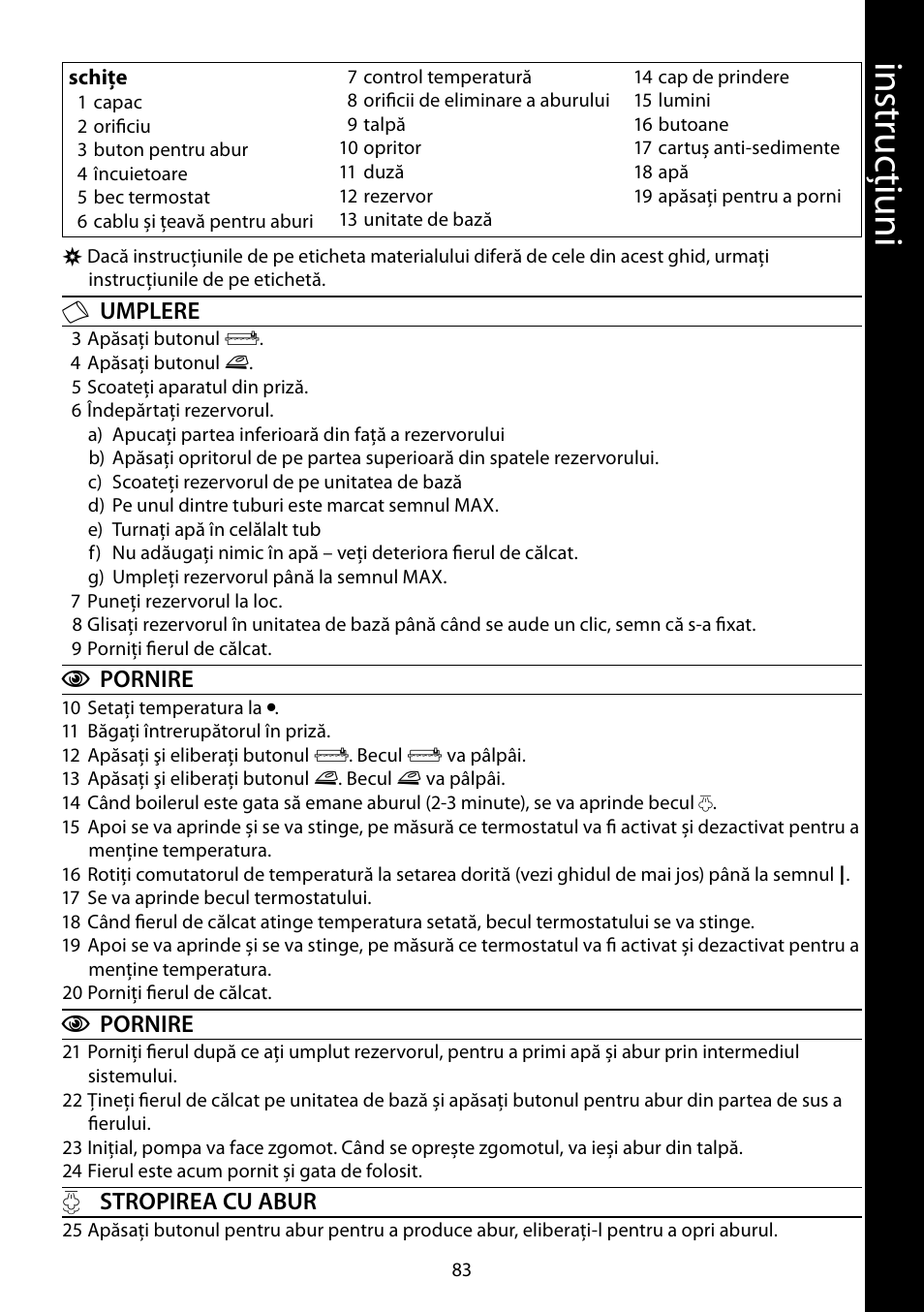 RUSSELL HOBBS STEAM GLIDE User Manual | Page 83 / 92