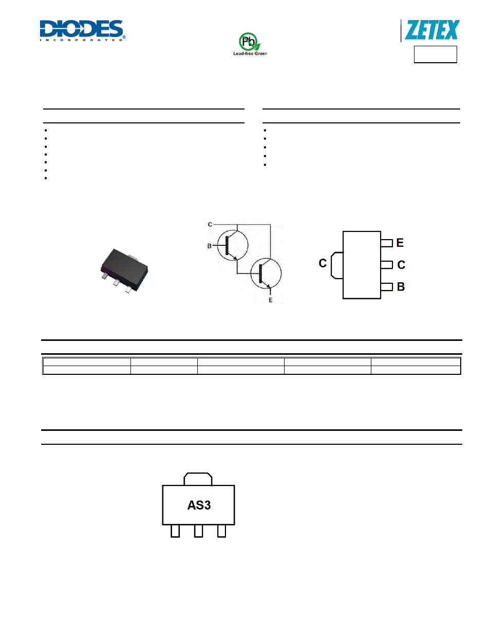 Diodes BST52 User Manual | 6 pages