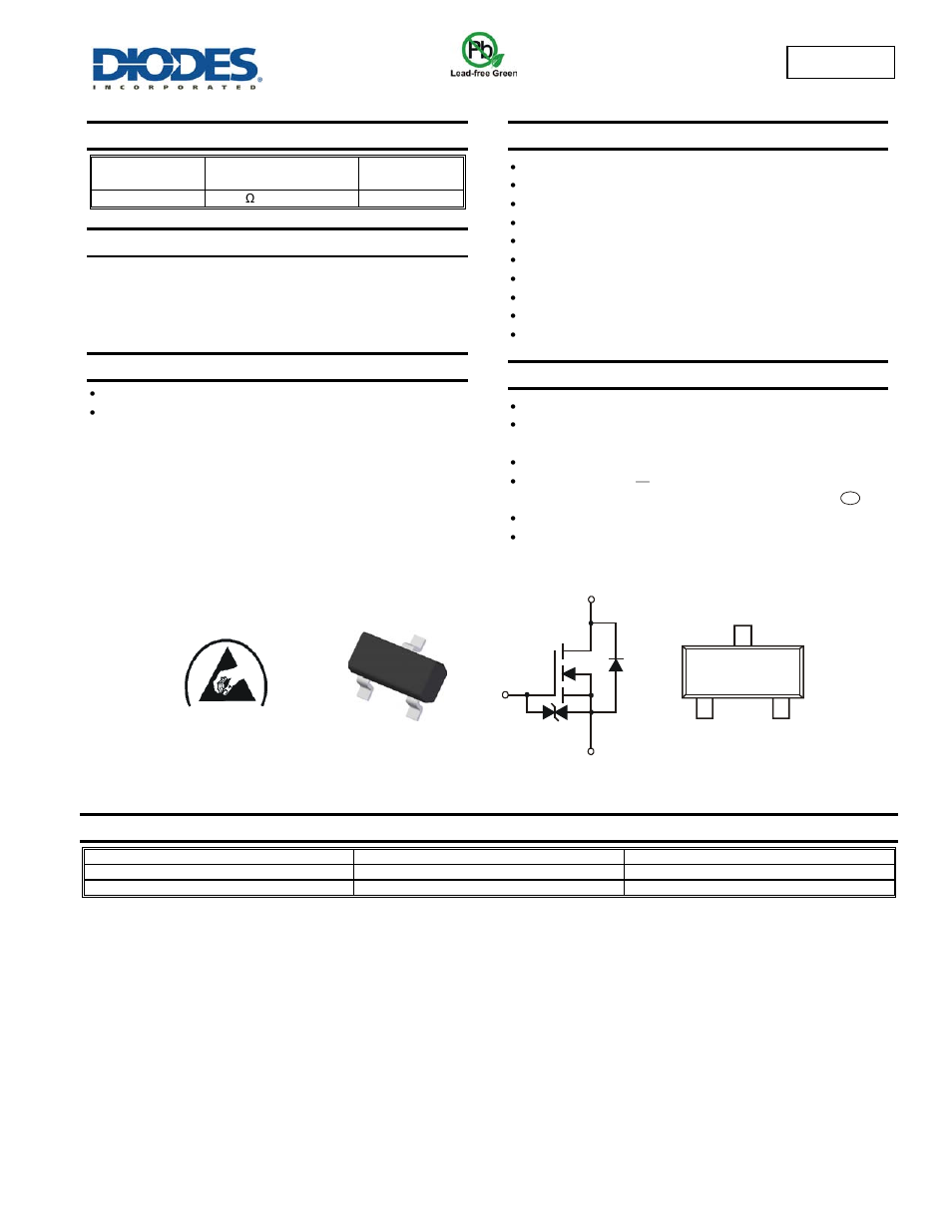 Diodes 2N7002A User Manual | 6 pages