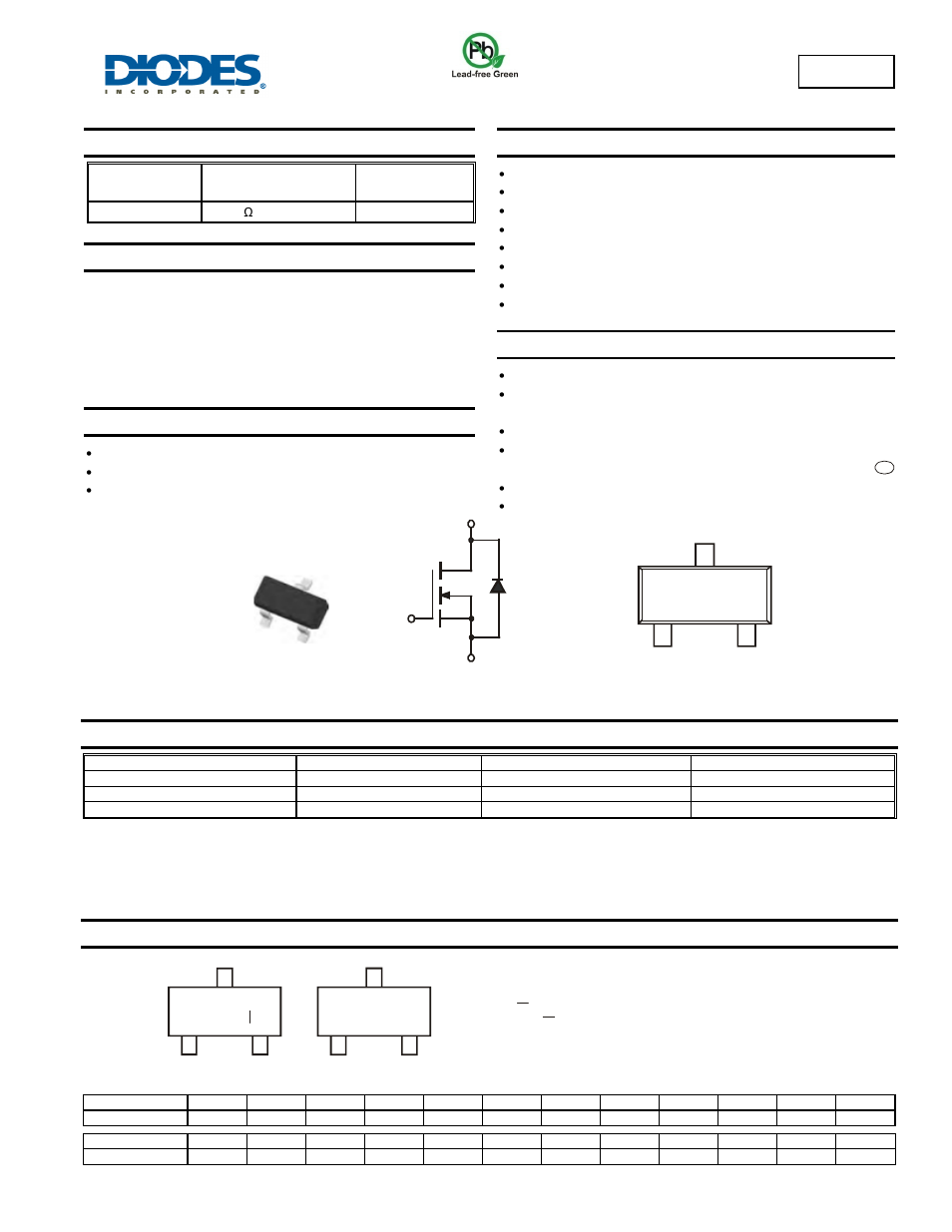 Diodes BSS123 User Manual | 5 pages