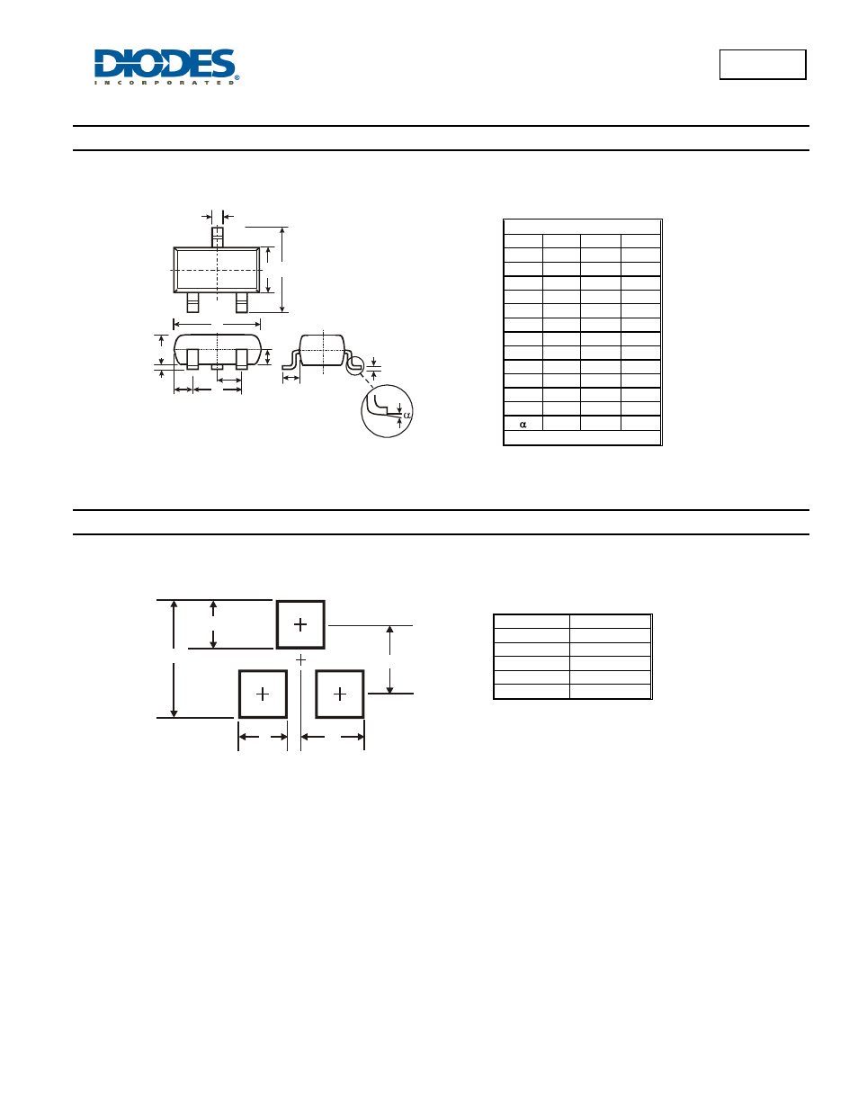 Package outline dimensions, Suggested pad layout | Diodes BSS123 User Manual | Page 4 / 5